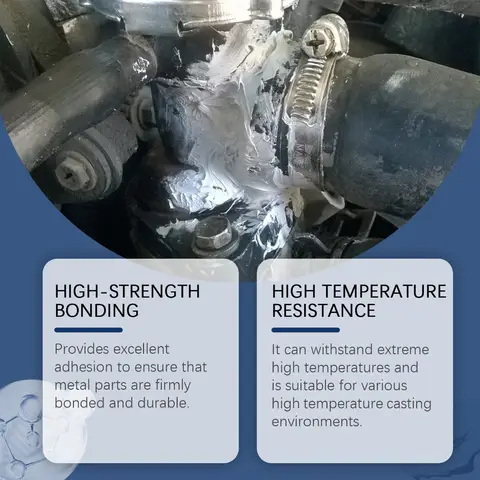 Nuova colla per fonderia forte impermeabile Colla per colata resistente al calore Colla per riparazione colata migliorata per saldatura di rame e alluminio