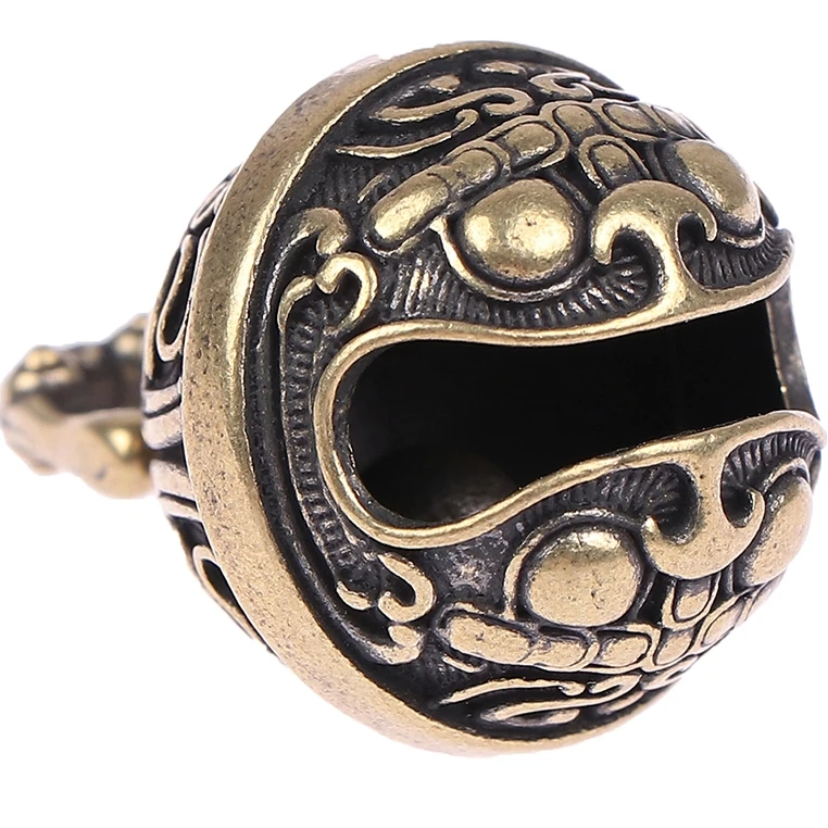 Artesanía de latón de la suerte, campana de gota fundida a presión, botón de coche, campana de viento, campana de bronce, regalo creativo, decoración colgante para el hogar Fengshui