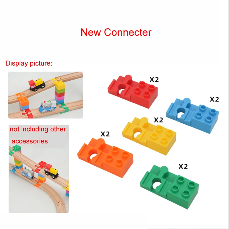 10 Connecteurs De Rail En Bois 3,5x0,6x1,2 Cm – Jouet Train, Accessoire Universel, Décoration, Cadeau Anniversaire