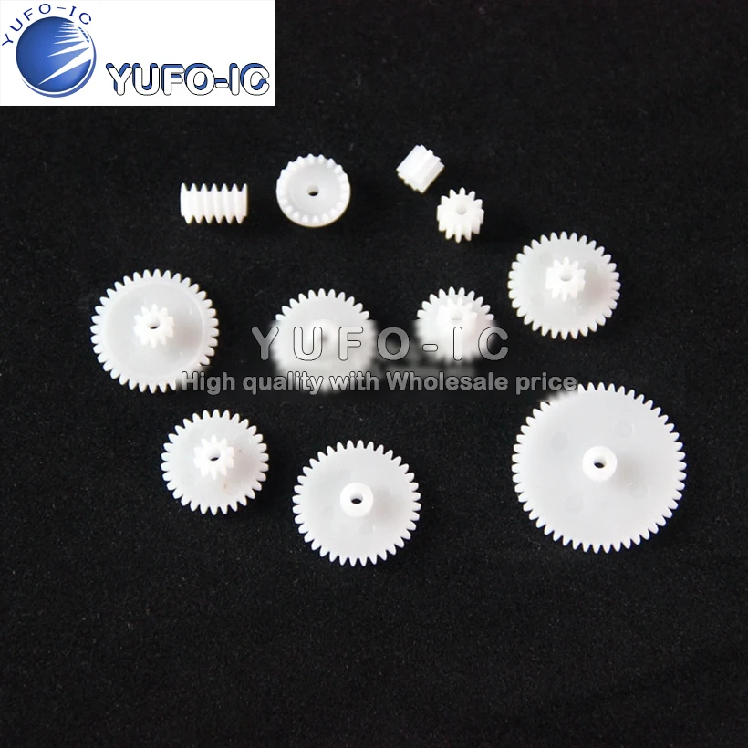 Selected 11 Kinds Of Plastic Gear Accessories Motor Gear Toy Gear Bag Technology Small Making Gear