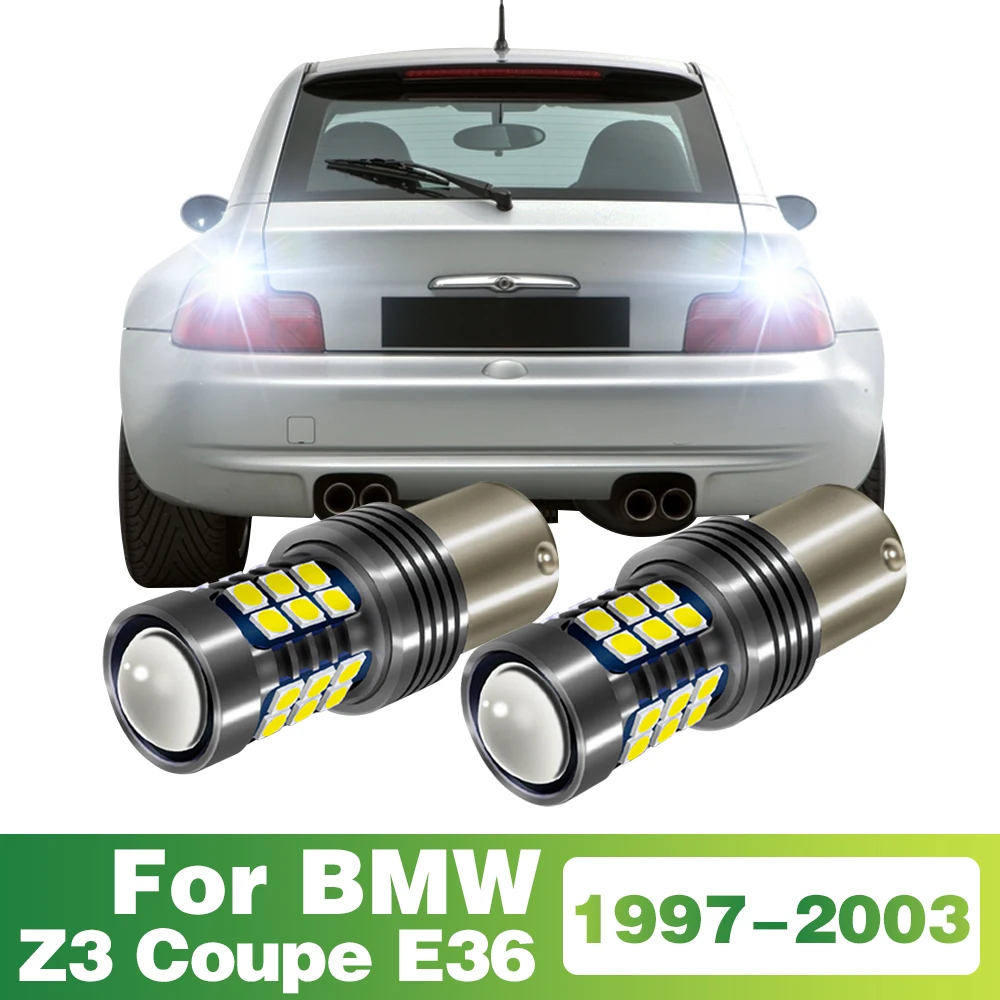2 Pcs 1156 LED Bulb Reverse Tail Signal Lamp Auto Accessories For BMW Z3 Coupe E36 1997-2003