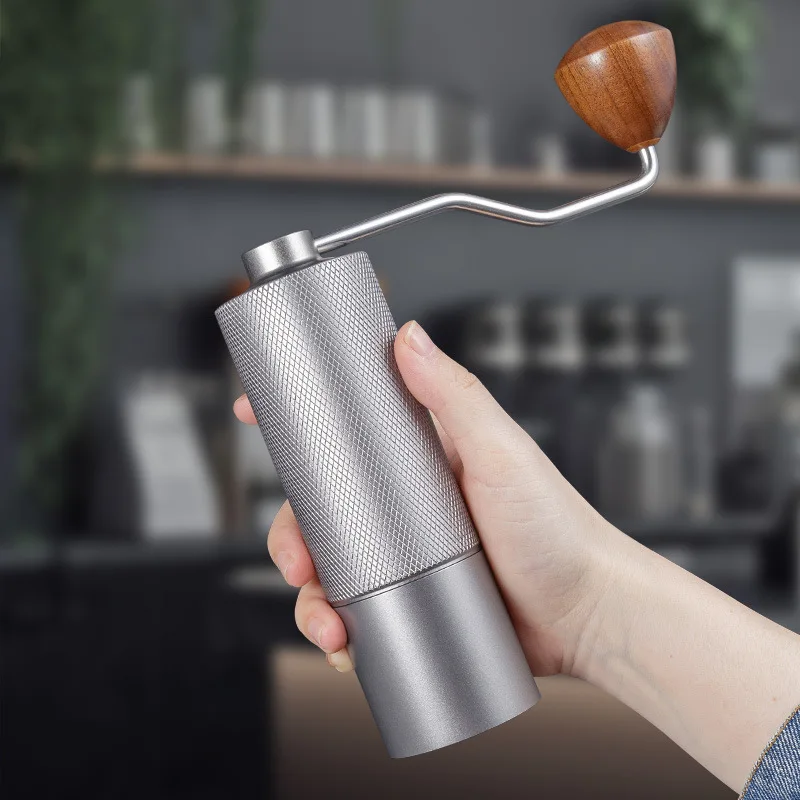 

Portable Manual Coffee Grinder 6Star7Star Magnetic Hand Crank Steel Grinding Core Outdoor Travel Coffee Bean Grinder with Adjust