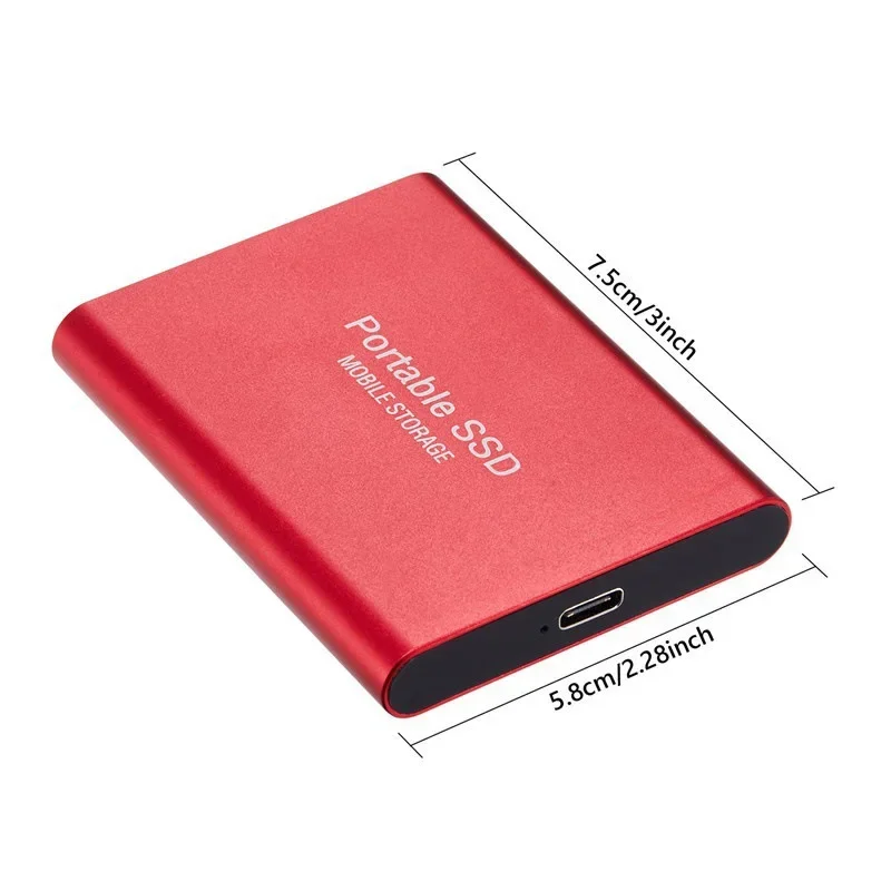 2TB orijinal taşınabilir SSD yüksek hızlı tip-c/USB 3.1 katı hal sürücü 1TB sabit Disk masaüstü için/mac/dizüstü