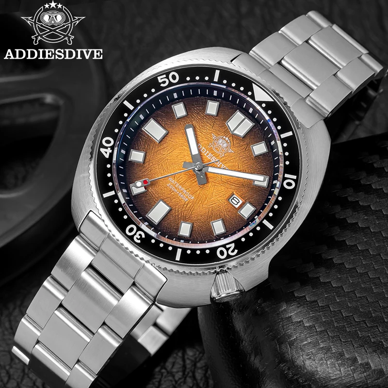 

ADDIESDIVE Men’s Quartz Diving Watch AD2511 200M Waterproof 316L Stainless Steel Case BGW9 Super Luminous Sapphire Ceramic