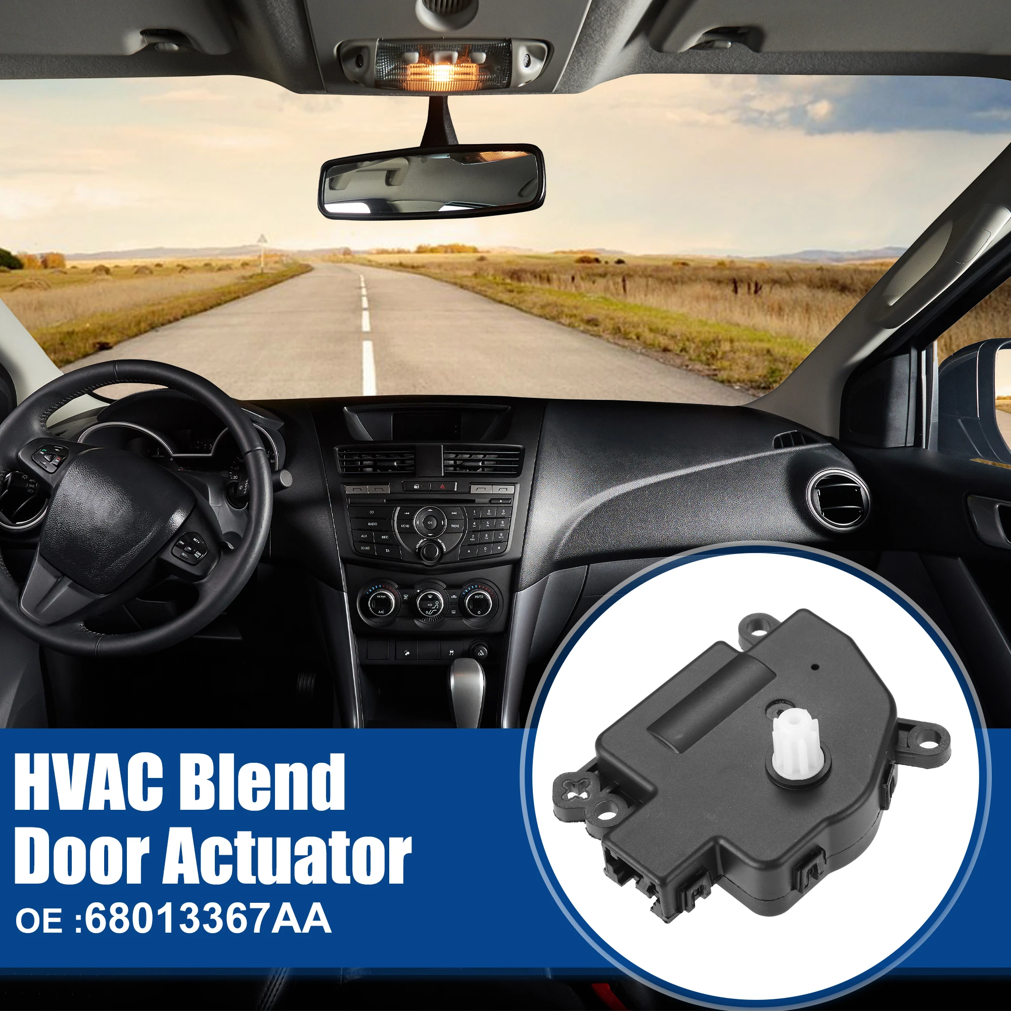 UXCELL HVAC Blend Door Actuator Heater Air Door Actuator Motor Fit for Jeep Patriot 2010-2016 for Jeep Compass 2010-2016 No.6801