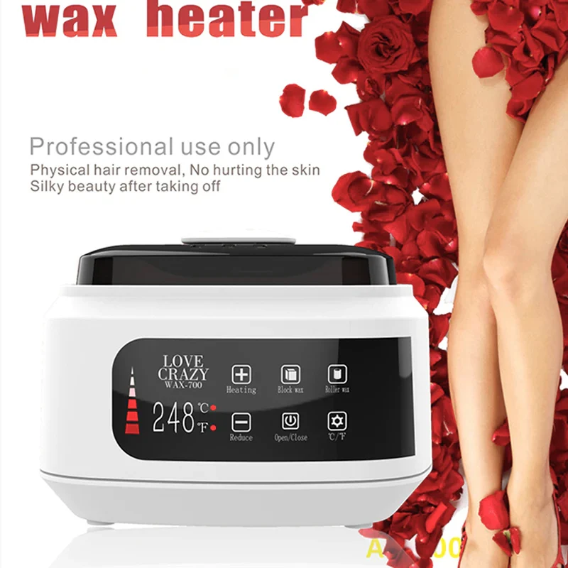 Professional Hair Removal Kit with Quick Beans Depilation Device Wax Warmer and Wax Heater Machine for Body and Hand Depilation