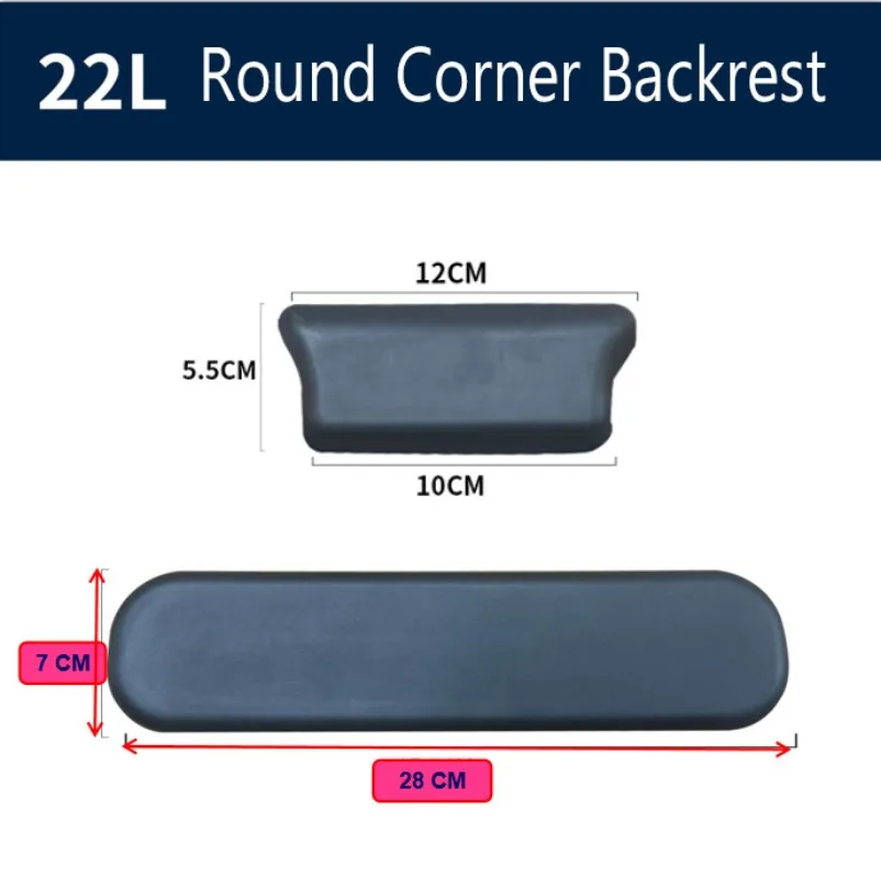 Motorcycle Passenger Backrest Back Pad Universal Self-adhesive Shockproof Rear Square Round Top Case Box Luggage Cushion Pad