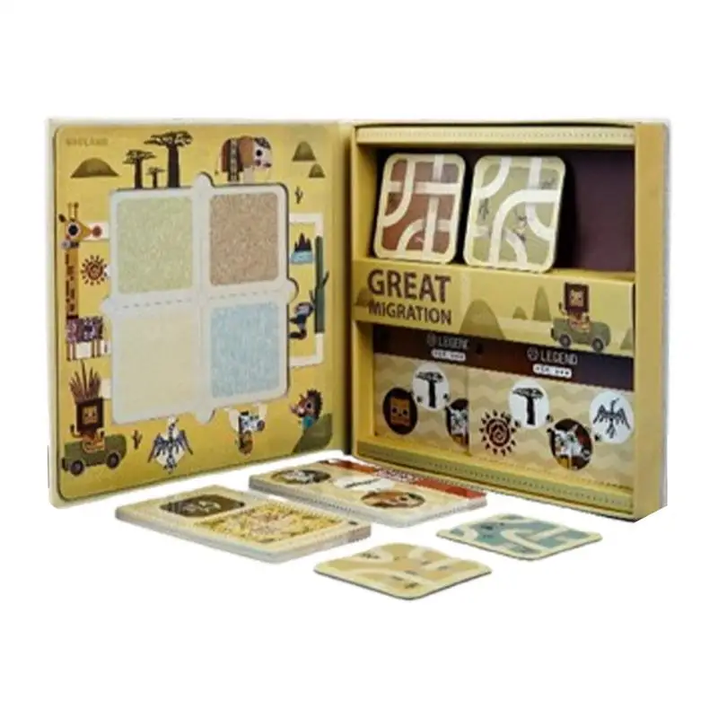 

Animal Board Game Wooden Memorize Matching Game Great Migration Educational Toy Interactive Learning For Exercise & Improve