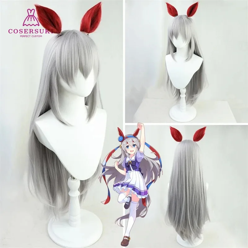 CyUma musume Pretty Derby Nice Nature Manhattan Cafe Winning Ticket Tamamo Cross Cosplay Headwear untuk Halloween