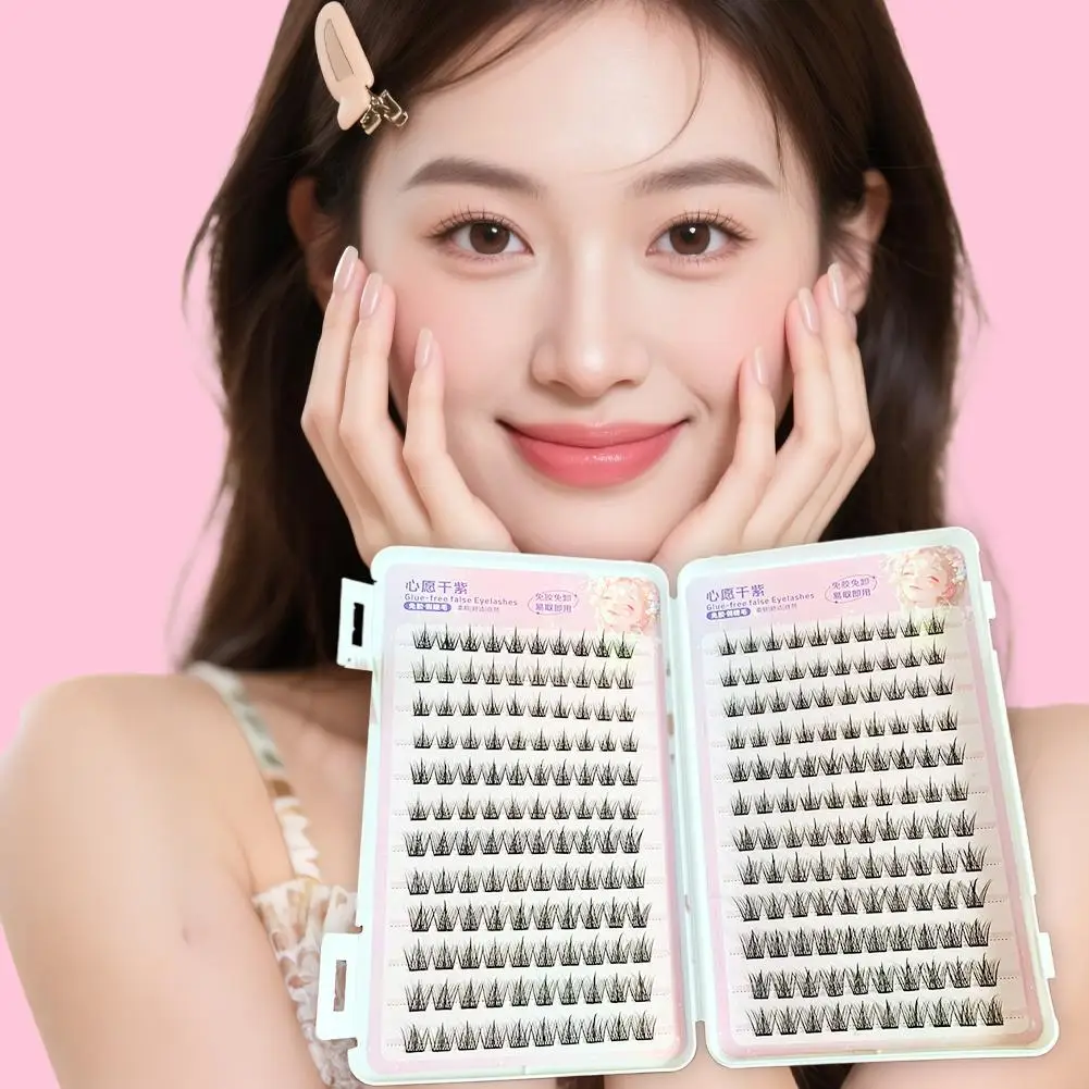 Diy kit de extensão de cílios individuais kit de extensão de cílios maquiagem cluster falso auto cílios kit adesivo cílios duradouro lon k8h3