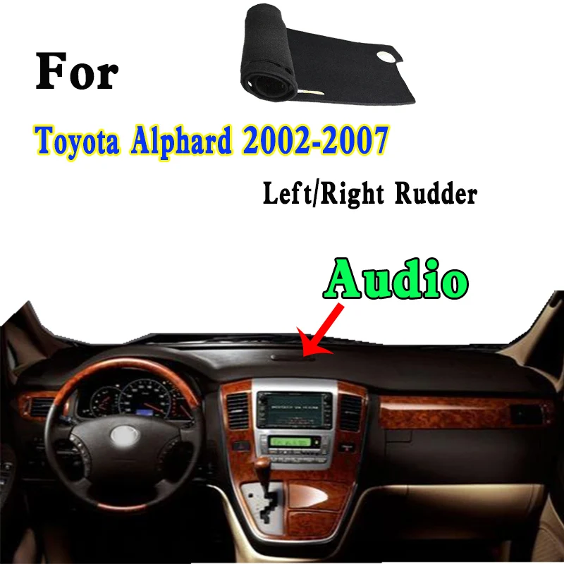 For 2002-07 Toyota Alphard Hyundai Starex H1 ANH10 Dashmat Dashboard Cover Instrument Panel Insulation Sunscreen Protective Pad