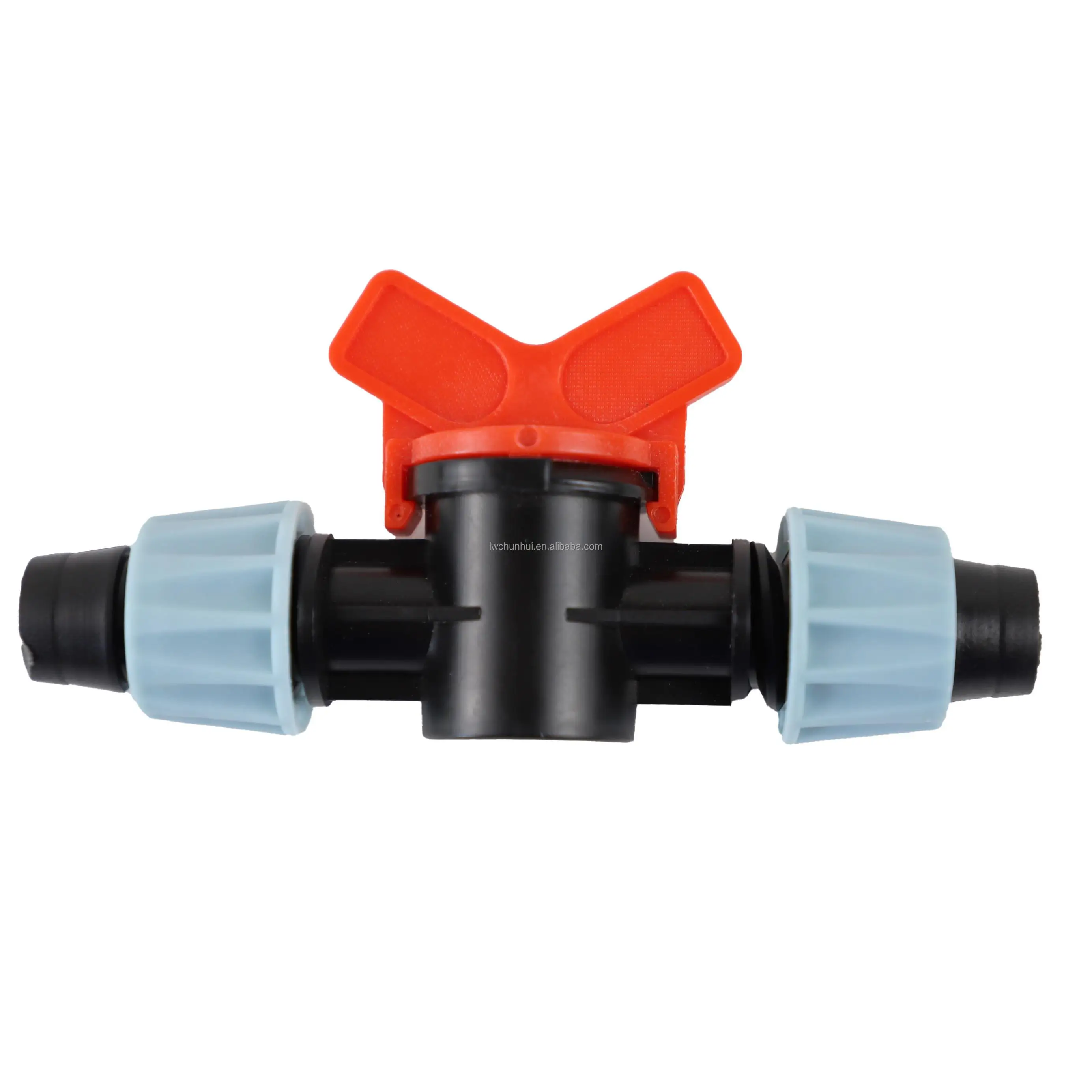 202516mmダブルロックバイパスドリップバルブPEパイプ挿入接続パイプ継手、多機能ドロッパー継手、農業灌漑