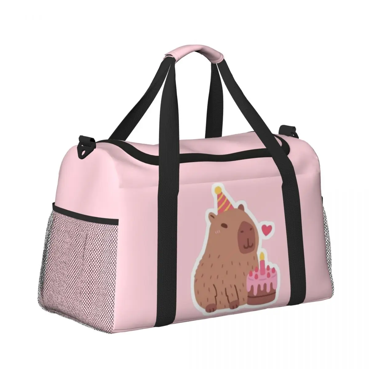 Capy-bara's Birthday Multifunctional Large-Capacity Travel Duffle Bag,Gym Bag for Sports, Vacations & Business Trips