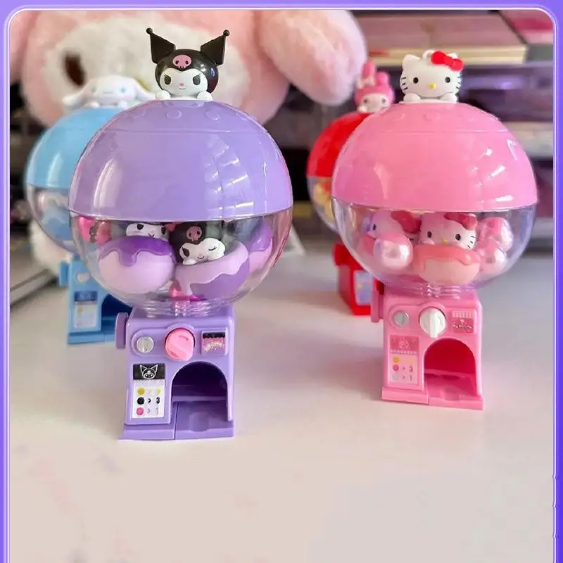 

Sanrio HelloKitty Kuromi Mymelody Mini Twist Egg Machine Children's Toys Cartoon Cute Children's Gift