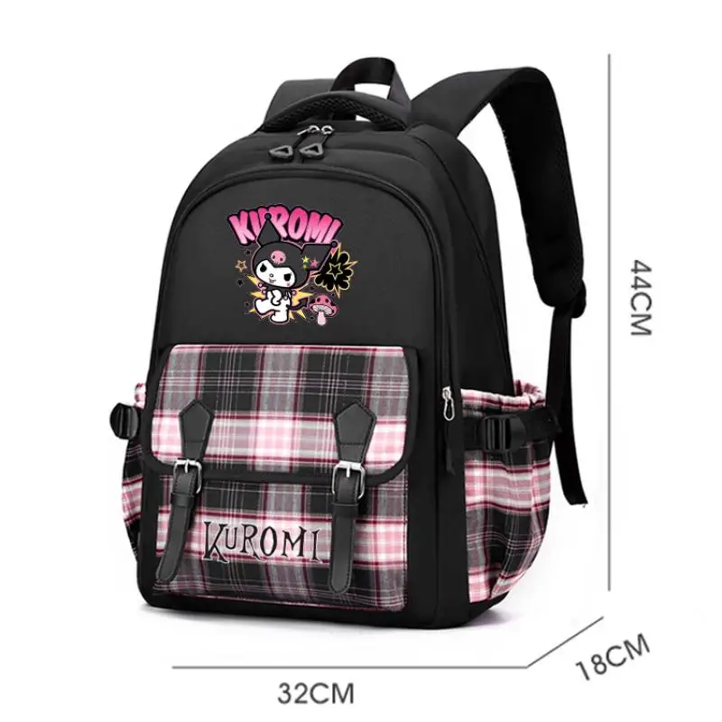 Sanrio Kuromi Backpack for Girl Boy Anime Bookbag Women Bag Student Teenage Hildren Knapsack Laptop Schoolbag Rucksack Mochilas