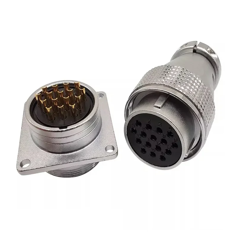 28mm PLS28-2/3/4/5/7/8/10/12/14/16/17/19/20/24/26 Pin Metal Aviation Socket Plug Female Male Connector