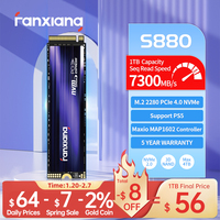 Fanxiang S500Pro/S880 M.2 SSD 3500MB/7300MB/s 512GB 1TB 2TB 4TB PCIe3.0/4.0 M.2 NVMe Internal Solid State Drive For Laptop PC