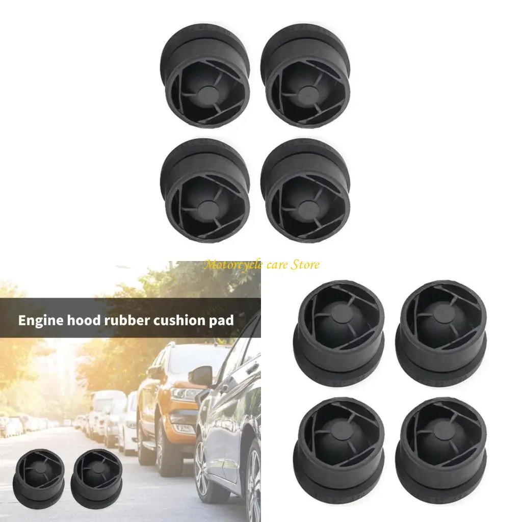 

U75F 4pcs Engine Cover Rubber Pads Engine Hood Pad for Easy Installation Maintenance