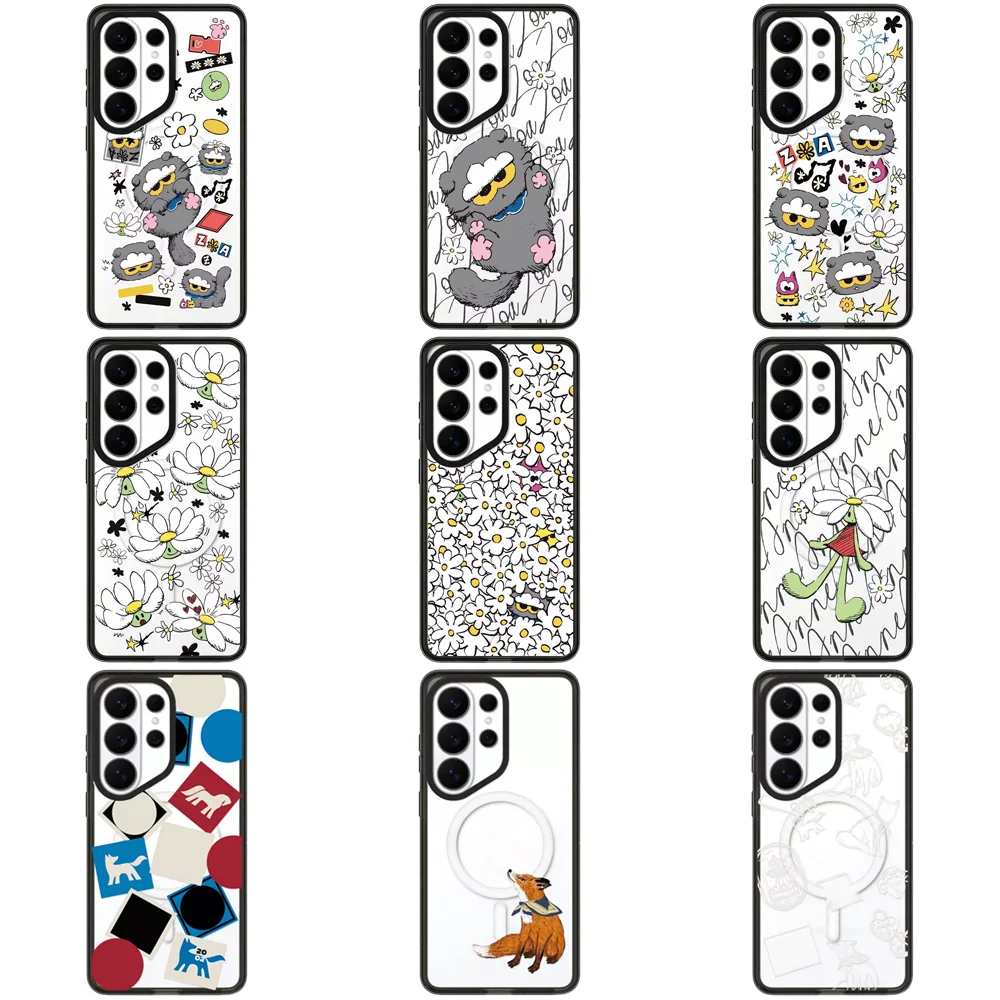 6070359 Acrylic Magnetic Case: Compatible with Samsung Galaxy S23 U S24U S25 S26 Ultra S25+ S26 Plus Shell
