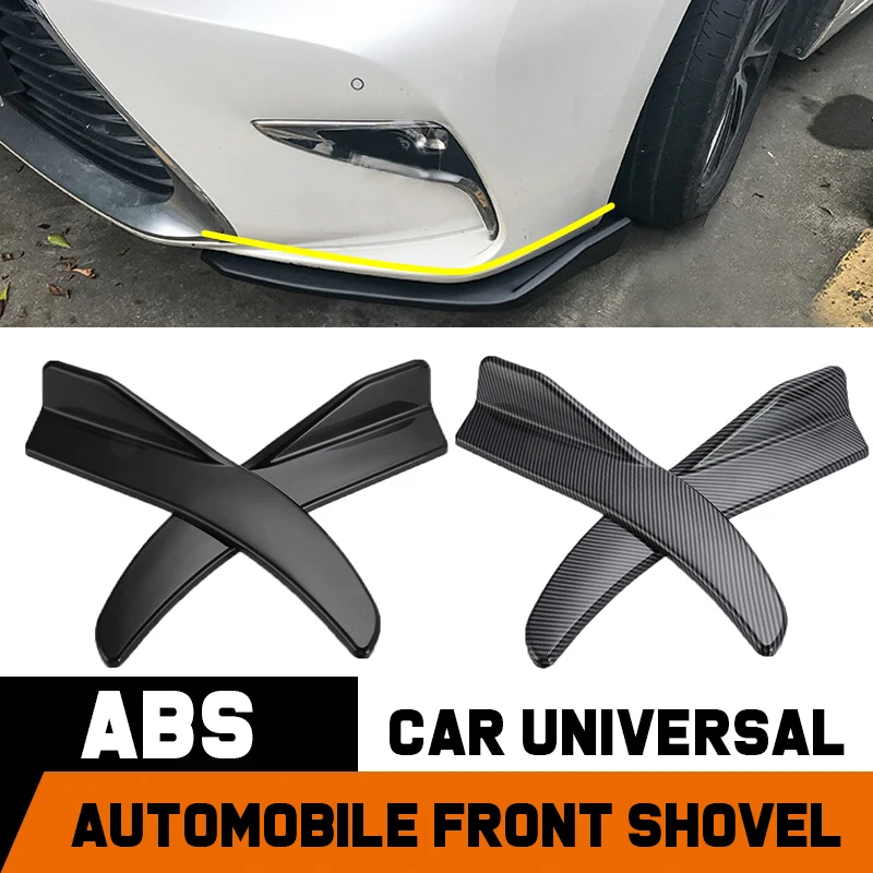 Universal 1 Pair Car Bag Corner Bumper Spoiler Front Rear Lip Anti-Collision Car Side Skirt Anti Collision Rear Corner