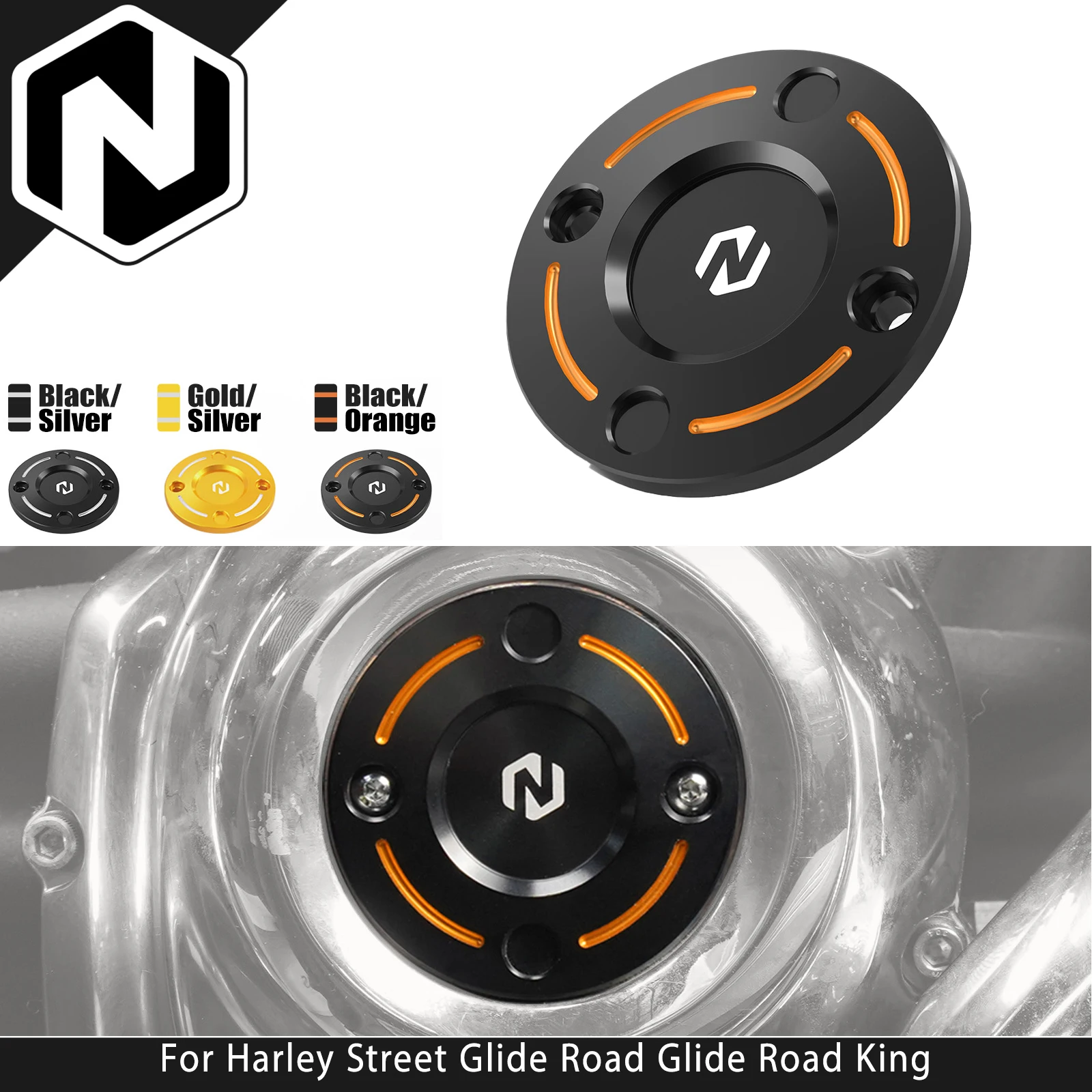 

For Harley Street Glide FLHX Road King /Special 2017-2024 M8 Timer Cover Road King Low Rider Fat Bob Fat Boy Softail Tri Glide