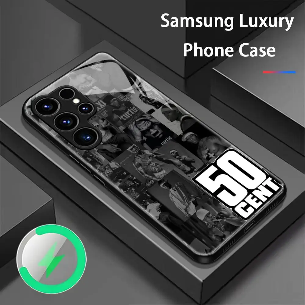 50 Cent Phone Case For Samsung S26 S25 S24 S23 S22 S21 S20 Plus Ultra Fold A Glass Magnetic Case