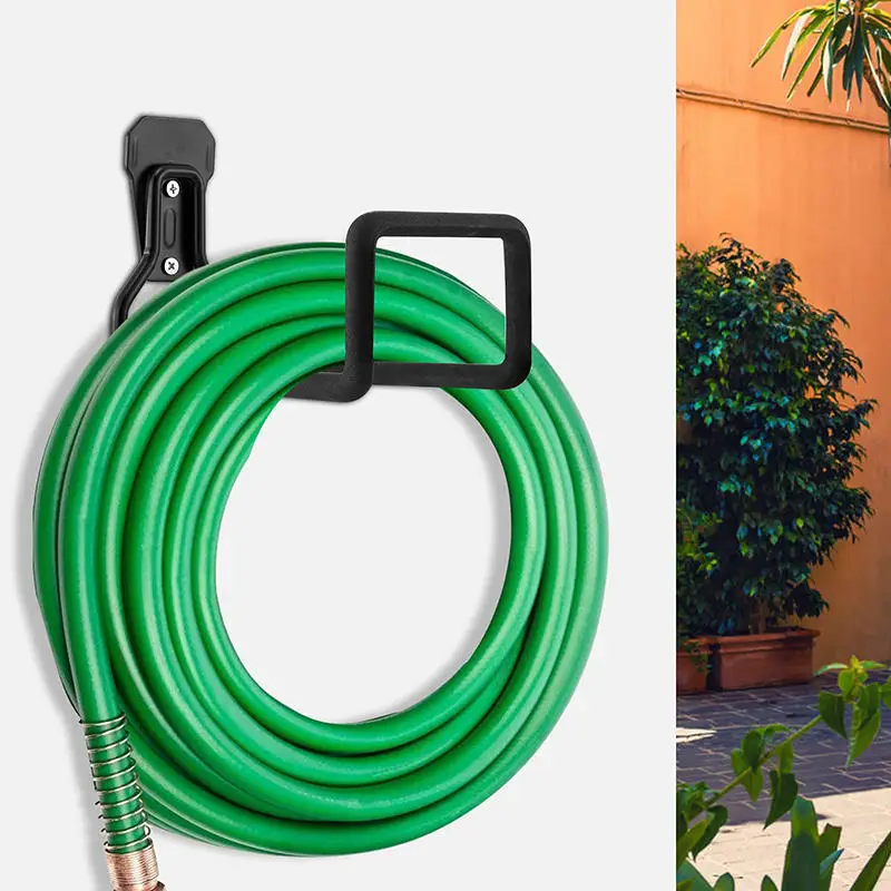 Wall Mounted Garden Hose Metal Holder Heavy Duty Water Hose Hanger Garden Water Hose Hooks Garage Hose Storage Bracke Organizer