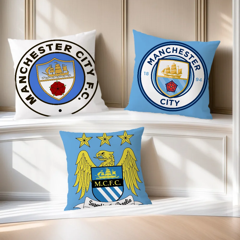 C-City F-Football Club soft Comfortable M-Manchesters Pillow Case for Sofa Living Room Home office Decor Protective Covers