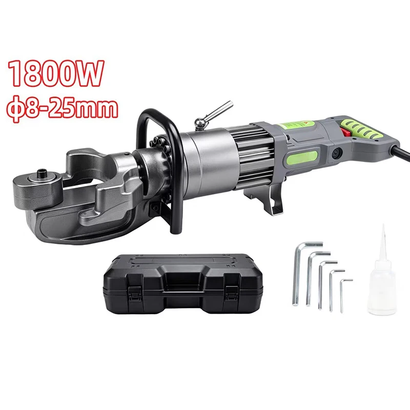 Portable 220V/110V Electric Steel bar Bending Machine RB-25 Portable Small Threaded Steel Bender Hydraulic Rebar Bending Tools