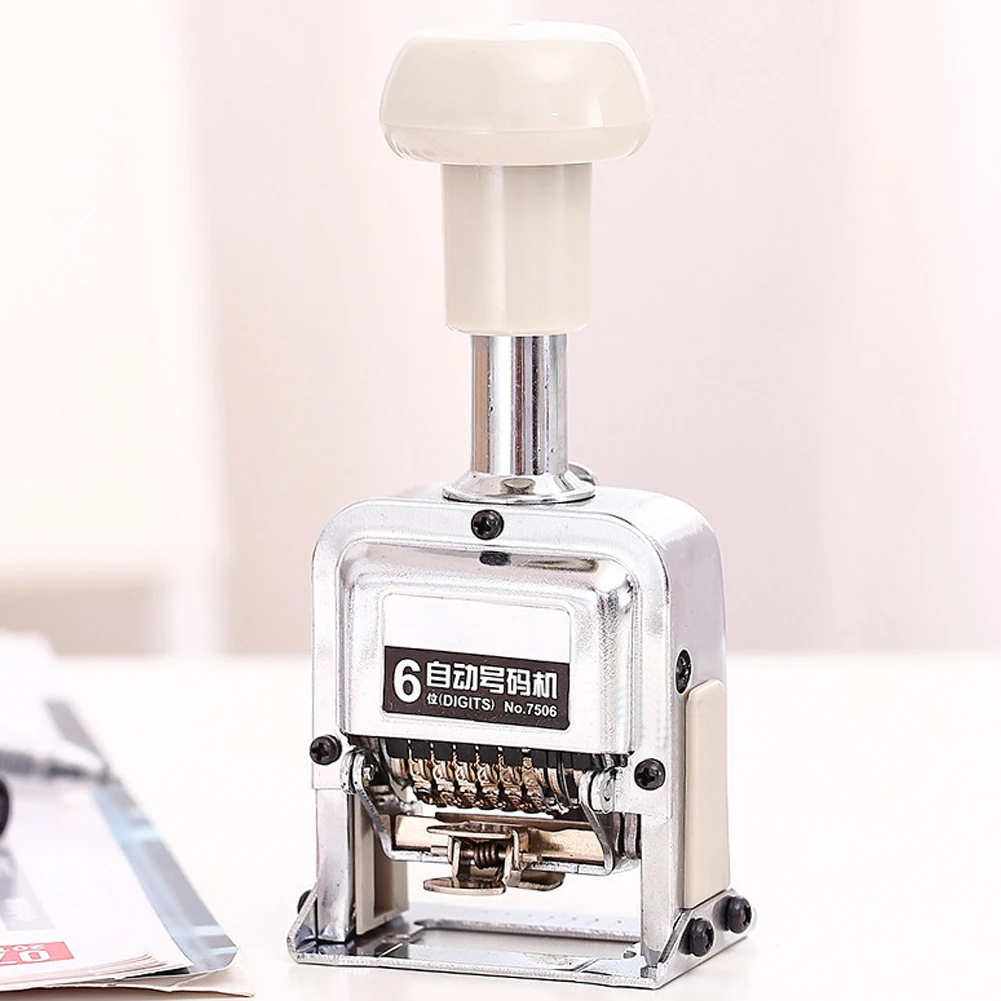 Automatic Numbering Machine 7506 6-Digit Number Coding Page Digital Stamping Machine Number Coding Machine
