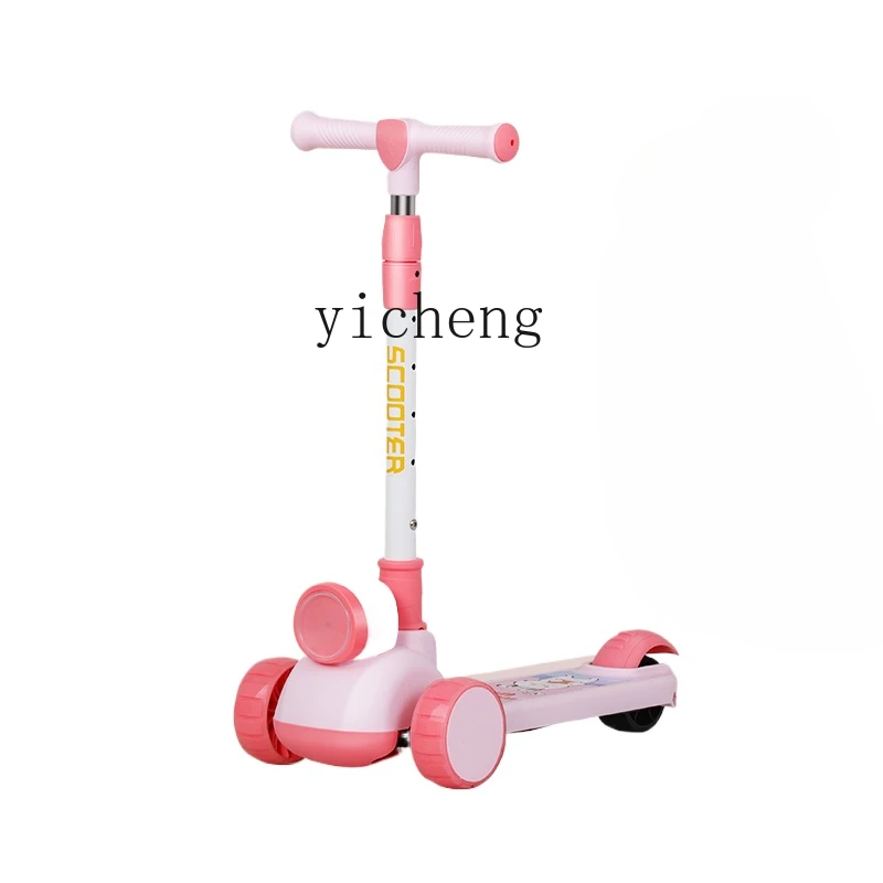 Tqh Scooter Children's Baby Child Pedal Walker Car Slip Folding Boys and Girls Balance Car