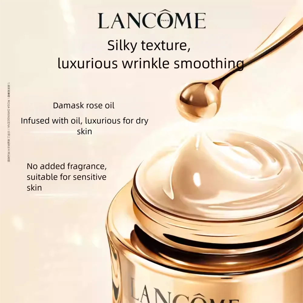 Lancôme Absolue Eye Cream with Pro-Xylane for hydration, reducing fine lines, firming, and diminishing dark circles