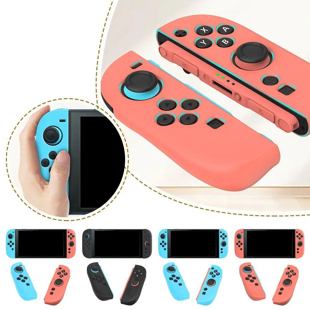 For Switch2 Handle Silicone Protective Case Anti-fall Dustproof Washable Comfortable Feel Ergonomic Handle Shell For Switch2