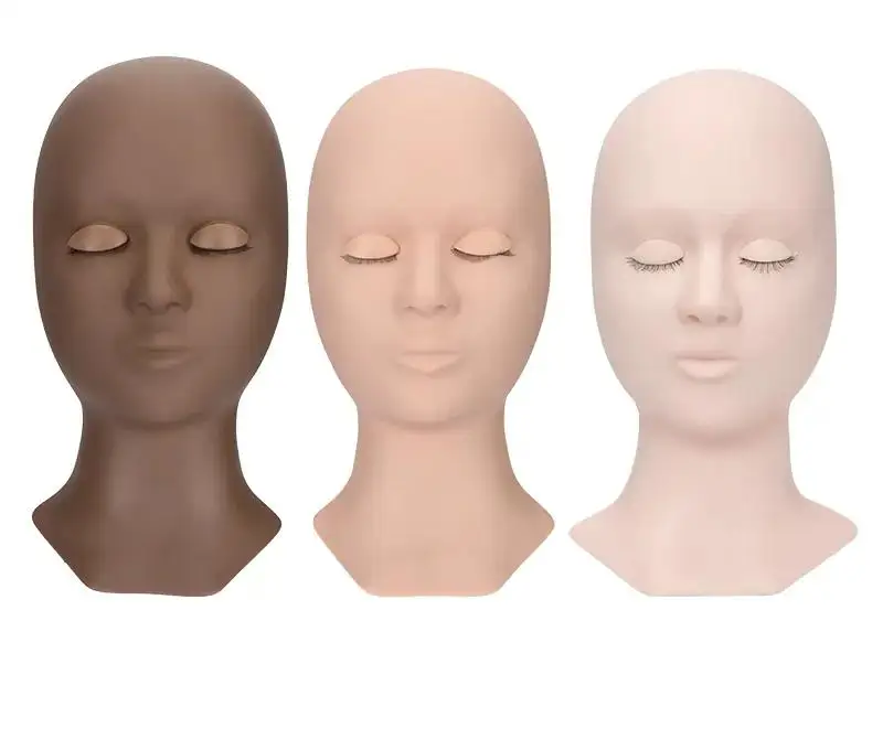 Practice Mannequin Doll Head for Eyelash Extension Training Lash Mannequin Head