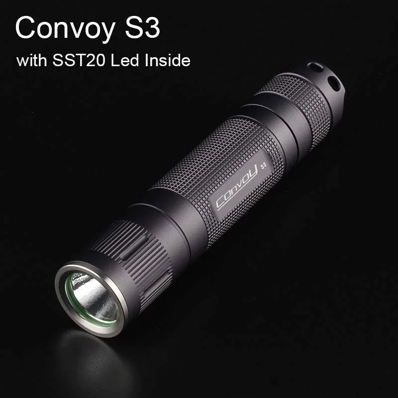 Convoy S3 Flashlight with SST20 7135*8 12 Groups Linterna Led 18650 Mini Flash Light Torch Camping Fishing Bicycle Lamp Latarka