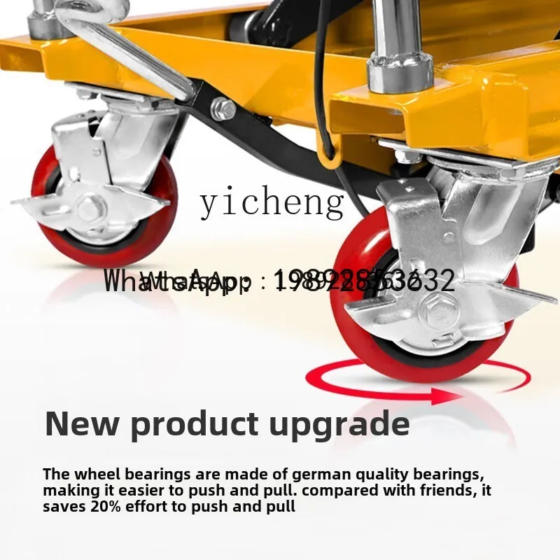 Truk platform angkat hidrolik manual A1, angkat elektrik mobile, angkat kecil, troli sederhana