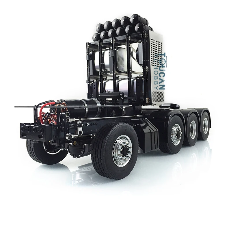 

1/14 LESU 8x8 Metal Heavy-duty Chassis for RC Truck Tractor DIY Tamiyaya 3363 1851 Model Servo Motor Equipment Rack