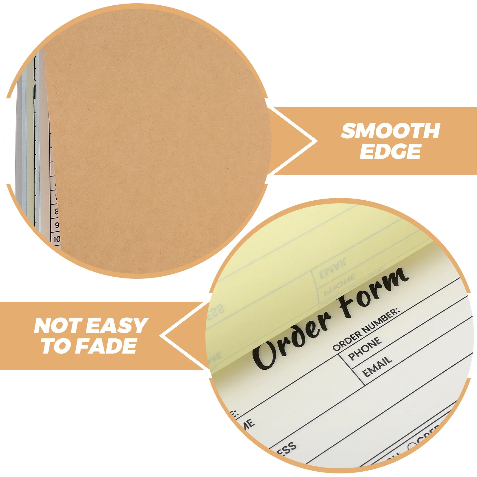 2Pcs Business Order Receipt Book Copy Receipt Pad Invoice Forms Small Business Restaurant Office Use 8.25x5.5 Inches