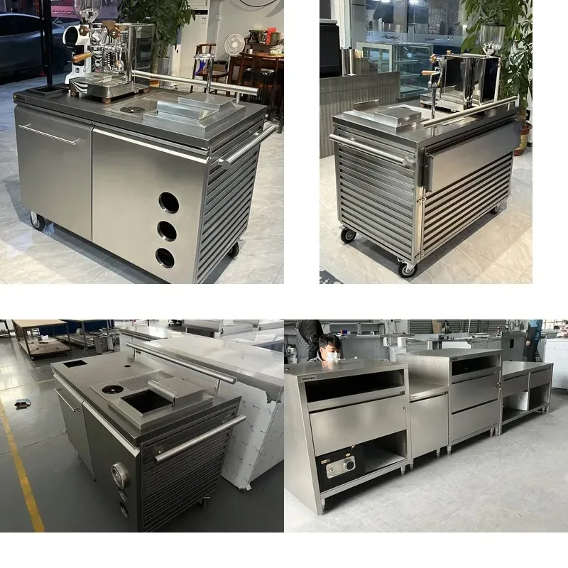 Custom Tea and Coffee Carts Street Tea and Coffee Vans Foldable Coffee Carts