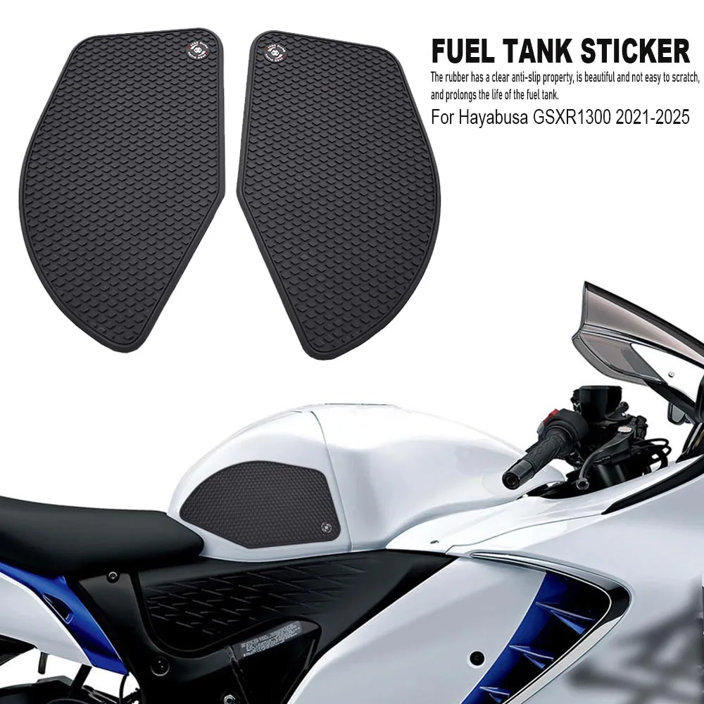 

Side Fuel Tank pad For Hayabusa GSXR1300 2021-2025 Protector Stickers Decal Gas Knee Grip Traction Pad Tank pad