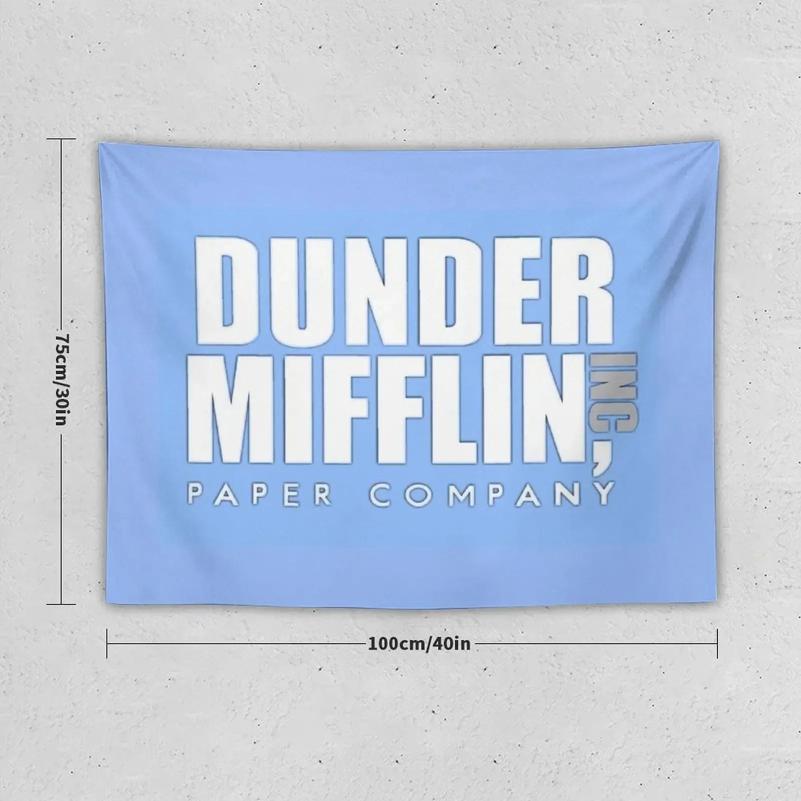 The Office: Dunder Mifflin Logo Tapestry Room Design Wall Mural Decoration For Home Tapestry