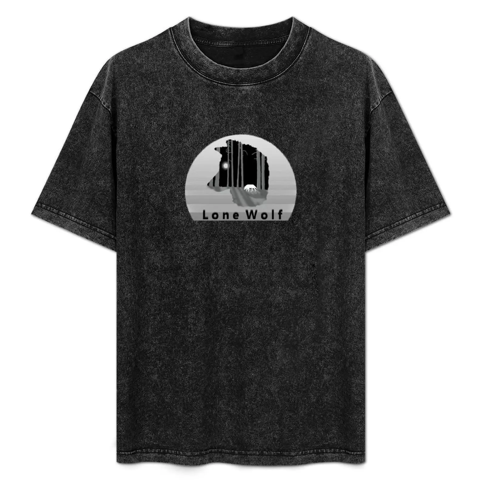 

Lone Wolf T-Shirt Large Size Short Sleeve T-Shirt