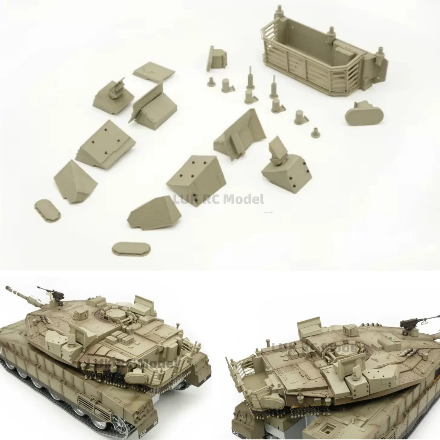 

1/16 Trophy For HENGLONG Merkava 3958 Israel Modified Model Tank RC Tank DIY Parts Boy Turret Modification Accessories 3D Toy