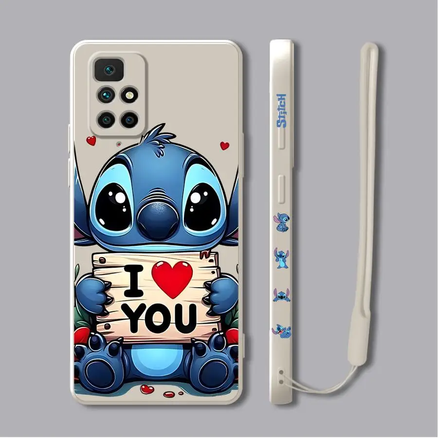 Мягкий чехол для телефона Disney Stitch Angle для Xiaomi Redmi 10 A2 K40 12C K60 A1 14C A3x 9 8 13C