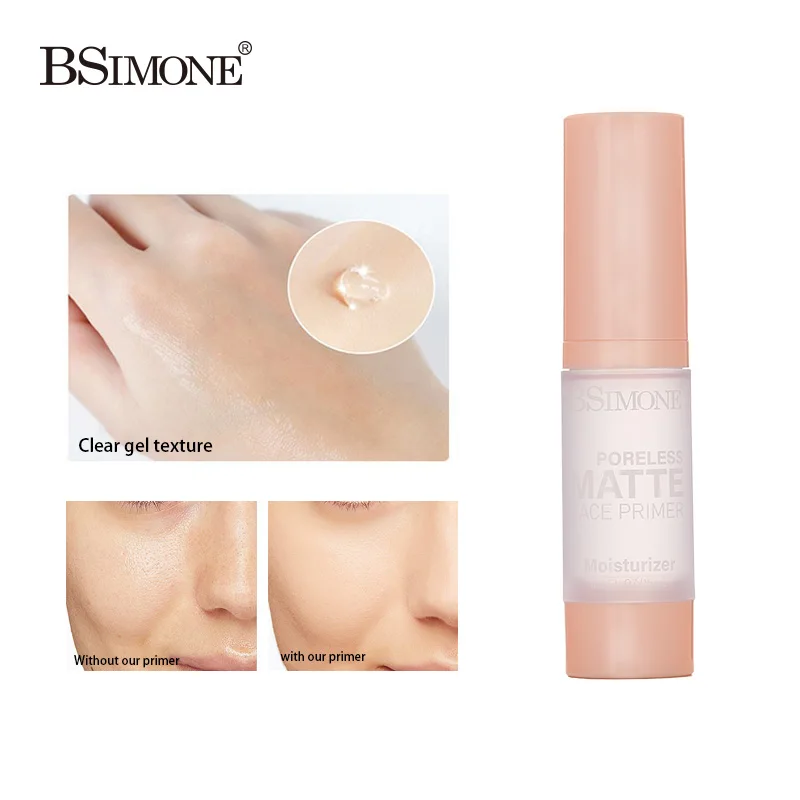 Apprêt pour le visage, hydratant longue durée, lisse, hydratant, mat pour rendre la peau blanche brillante, Base pour le visage, cosmétiques de maquillage