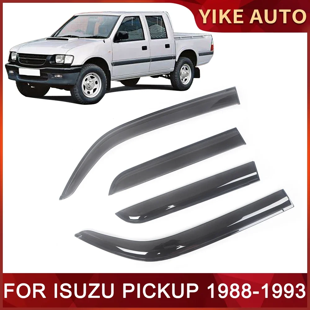 

Оконный козырек для ISUZU PICKUP 1988-1993, дверной козырек с защитой от атмосферных воздействий, защита от дождя, боковые окна, ветровые дефлекторы, автозапчасти