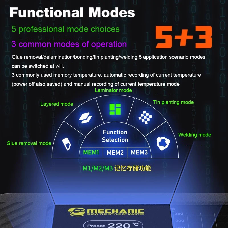 MECHANIC Heat Kit Intelligent Temperature Control Preheating Platform For iPhone X/XS/11/12/13/14/15 Pro Max Motherboard Rework