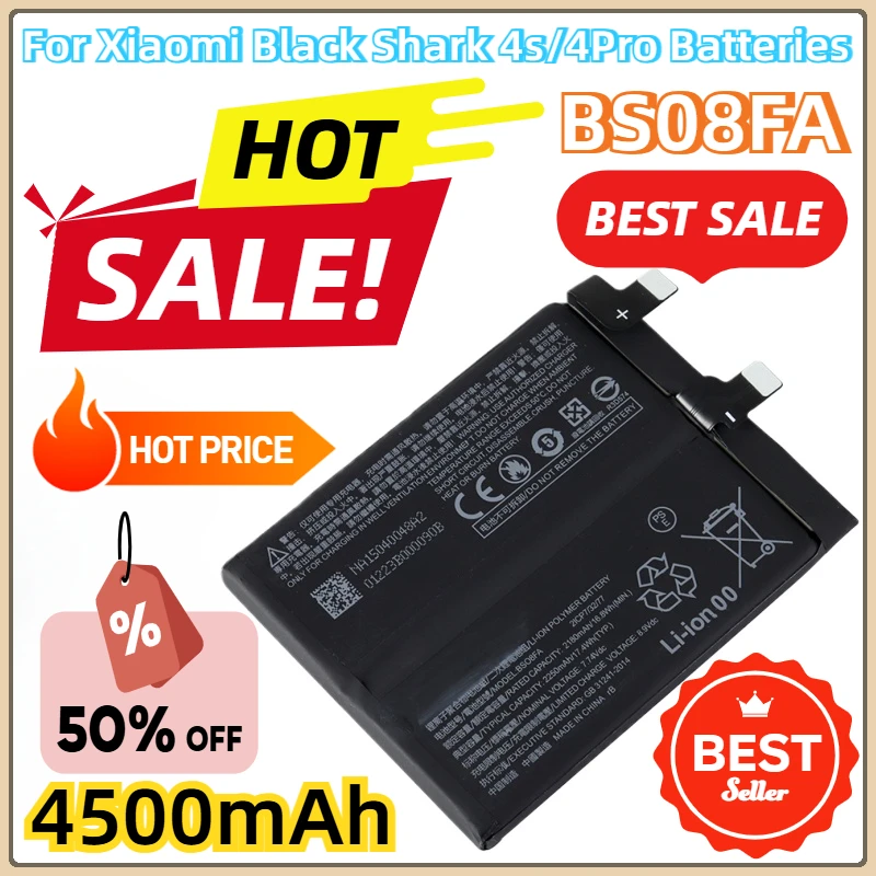 For Xiaomi Black Shark 4s/4Pro Batteries  BS08FA 4500mAh New Replacement Battery Battery