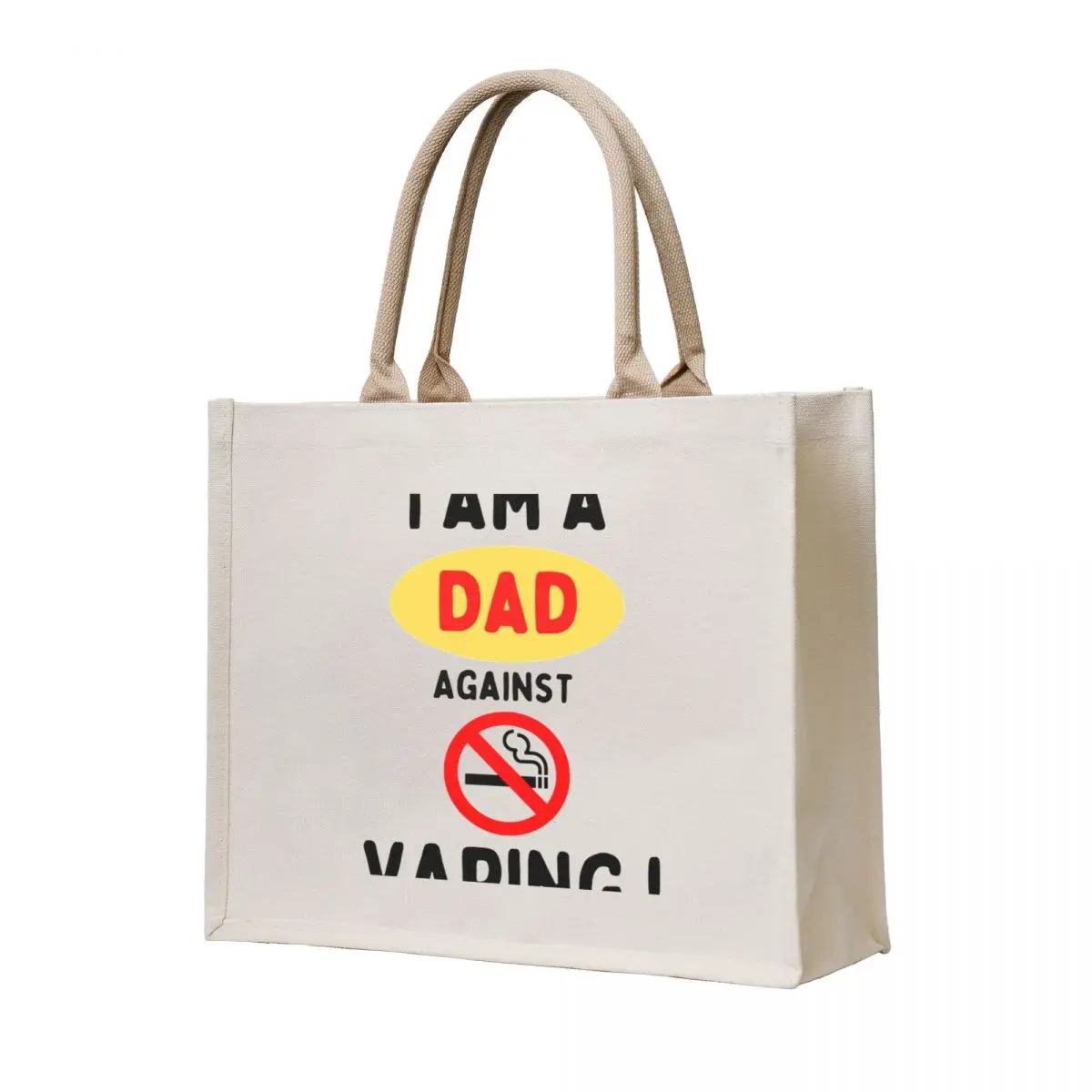 

I Am A Mom Against Vaping - Stop Smoking Vaping is bad Tote Bag Shopper handbag Beach bag female bag