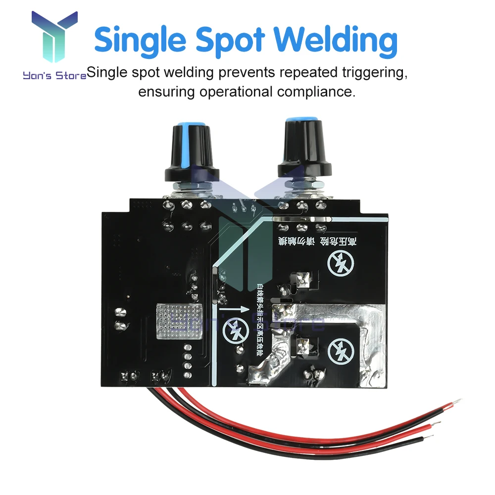

Spot Welder Control Board Adjustable Time Current 40A Thyristor Stable Output for Lithium Batteries Welding Accessories